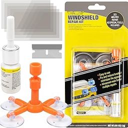 DISTANCEE Windscreen Repair Kit, Car Windscreen Crack Repair Kit with Durable Resin, Fix Auto Windscreen Glass Cracks, Chip, Bulls Eye, Star Break, Half Moon-26