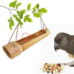 LIVEONCE Bamboo cage Open Bird Feeder Color -Natural-picture-19