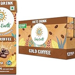 Only Earth Oats Shake Cold Coffee | Vegan | Plant-based | Lactose-free | No Added Preservatives, Colors | Low Fat | Cholesterol-free | Guilt-free | With Calcium, Vitamin D, B1, B2 & B12 (12 Packs)-5