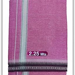 1.28X2.25 mtrs Mens Cotton Single Colour Casual Style Thalapathi Border Dhoties For Mens/Fine Quality Single Jumbo Dhoties For Men's-43