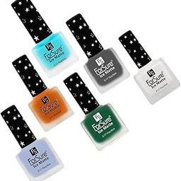 ForSure® Long Lasting Nail Paint Combo Offer Set of 6 in Wholesale Rate 6 ml each (White,Royal Heaven,Dark Forest,Blue Clouds,Baked Orange,Vintage Grey)-image-26