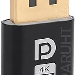 4K DisplayPort Dummy Plug Adapter, Virtual Display Lock Screen Headless DP Connector, Black or Gold - Any Colour, PHT/DPDUMMY-18