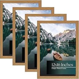 Abhikalpya Art Studio 12x16 Inch Acrylic Photo Frame – Teak Brown Wall Picture Frame with Clear Acrylic Front, Horizontal & Vertical Hanging for Posters, Certificates, Art, and Photos (Pack of 4)-image-36