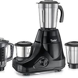Prestige Iris Pro 750 Watts Mixer Grinder with 4 Jars (3 Stainless Steel Jars + 1 Juicer Jar)|4 Super-Efficient Stainless Blades |Jar Storage Space Sturdy Handles |2 Years Warranty |Black-29