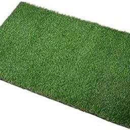 Out Door Mat 35mm Artificial Green Grass Carpet Mat for Balcony| Grass Mat for Floor, Home Decoration| Perfect for Indoor and Outdoor Use| Entrace Mats|Easy to Wash| Waterproof Mats| (15x23 Inch)-image-1