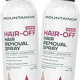 Mountainor Hair Removal Spray for Women, Painless and Detans Body Hair Removal Cream for Arms, Legs & Under Arms Natural & Safe Certified (Dermatologically Tested) - 200 ml Pack of 2-image-19
