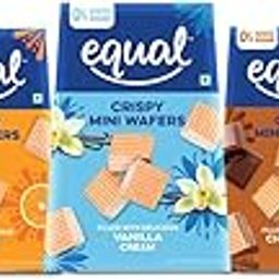 Equal Assorted Wafer Cubes (Sugar-Free) | Pack of 5 (100g each) | 0% Added Sugar | Flavoured Wafers | Crispy Creamy Wafers | Crunch Anytime Anywhere-image-2