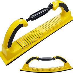 Toromp 2-3/4" x 15-3/4" Adjustable Radius Flex Longboard Hand Sanding File Block with Hook & Loop Backing - Use Continuous Rolls or Sandpaper Sheets for Automotive, Woodworking-image-8