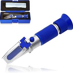 AMTAST Hand Held DEF AdBlue Refractometer Tester for Urea Concentration in Diesel Exhaust Fluid Aqueous Urea Solution with ATC Automatic Temperature Compensation Measuring Range 0-40% (Copper)-48