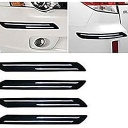 Care N MadeCar Bumper Protector Guard with Double Chrome Strip for Skoda Rapid-image-13