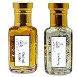 Taj Fragrances Combo Of G.Flora, Dubai Gold, Iceberg and Aseel Attar For Men and Women Premium Long Lasting Perfume Oil (6 ML EACH)-image-1
