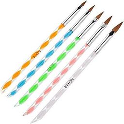 D.B.Z. ® 5 Pcs Acrylic Nail Brush, Nail Brushes for Acrylic Application, Acrylic Nail Art Tips Builder Brush, Nail Polish Brush Pen Nail Art Brush Set Kit for Nail Art Salon (5 Pcs IN 1 Set)-15