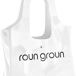 Semi-Transparent PVC Tote Beach bag | Unisex | Waterproof, Sand-proof, Washable | Stylish Shopping, Movie theatre & Stadium Approved Stylish Canvas bag | Reusable | Eco-friendly |-image-4