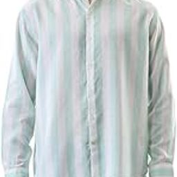Men Casual Shirt | Regular Fit Full Sleeve Point Collar Striped Design | Lyocell Linen Blend & Breathable Fabric for Office, Outings & Everyday Wear-image-7