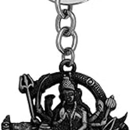 Hindu Religious Goddess Sherawali Durga Mata Metal Keychain Gift for Family/Family Friend Keyring Grey Zinc Metal Religious Keychain For Men And Women-picture-36