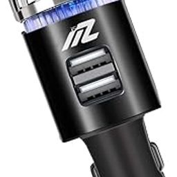 Motozoop® Car Air Purifier with Dual Port Mobile Charger Air Freshener Car Air Ionizer Air Sterilizer Dust remover Reduce Cigarette Smoke and Bad Ions (Black)-picture-16