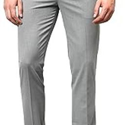 Men Solid Non Pleated Regular Fit Mid Rise Formal Trousers for Men | Formal Pants for Men | Formal Wear Regular Fit Trousers for Men (P_MTRF00170A)-picture-32