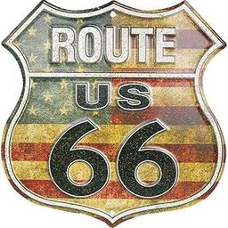 11 US Route 66 Tin Sign - American Flag by Tromic USA-image-88