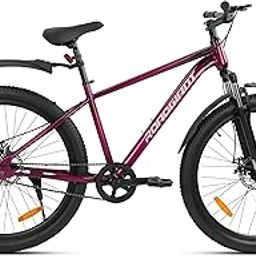 ROADGIANT Squad 29T | MTB | Steel Bicycle | Dual Disc Brakes | Single Speed | Front Suspension | Unisex|for All-Terrain Riding (Purple)-image-67