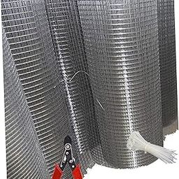 SAI PRASEEDA Welding Wire Garden Fencing Iron net with 18 Guage Anti Bird 4feet/45feet Netting Uv Stablized with 6 Months Guarantee Free 1 Cutter,100 PVC Wire Tags-31