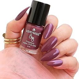 VERYMISS Premium Glossy Nail Polish 6ml | Smooth Application | Quick Drying | Paraben Free | Ultra Long Lasting Nail Paints - Pack of 1 (Grape)-41