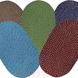 Soulful Creations Cotton Door Mats for Home and Office Set of 5 Pieces (Combo) 31 x 49 cm Multicolor-picture-15