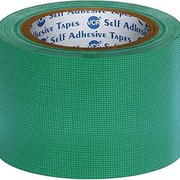 VCR Green Duct Tape - 18 Meters in Length 72mm / 3" Width - 1 Roll Per Pack - Strong Book Binding Tape - Waterproof Heavy Duty Duct Tape-18