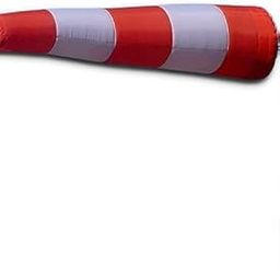 Wind Indicator Flag for Wind Direction, windsock Flag for Airport & Industries - Wind Sock Flag Only (Colour - Orange and White)-picture-18