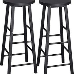 2 Set Of 2 Bar Stools Bistro Stools - Metal, 22 Cm, 30 Cm, 71 Cm, Black-image-51