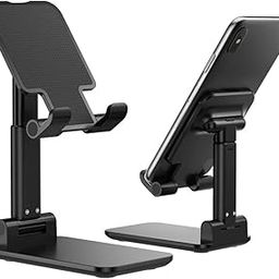 Florican Height/Angle Adjustable Stand for All Mobiles, iPads and Tablets Upto 10" | Super Sturdy, Metal Base, Anti-Slip, Scratch Resistant, Portable Mobile, iPad Holder-19