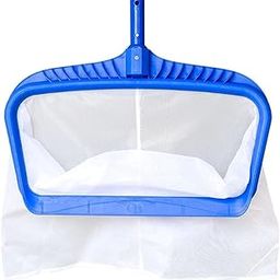Swimming Pool White Plastic Deep Leaf Net Net Skimmer Clean Swimming Pool Tool Deep Leaf Net with Standard Heavy Duty Pool Cleaning Tool Swimming Pool net 19''-23