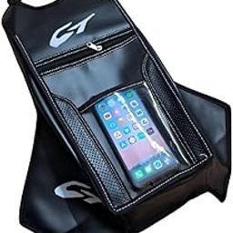 Bike Tank Cover for CT 100, CT 110 - CT 100, CT110 Bike Tank Cover- Full Tank Cover - Cellphone Pocket - Flip Pouch - Zippered Pocket - Tank Bag-15