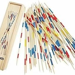 Mikado | Wooden 31 Pick-Up Sticks | Best Return Gift | Fun Family Indoor Board Game for Adults and Kids 5+ Years (Pack of 1)-4