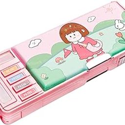 ArtSpark Magnetic Cartoon Pencil Box - Stationery Organizer Box, Multifunction Pen & Pencil Box, Birthday Gift for Kids Girls, (Multicolor, Plastic)-image-12