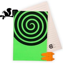 Coi neon Illusion Round undated memo Diary/Organizer with Velvet Touch and Book Marks. (Fast Green)-image-98