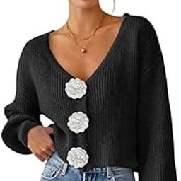 blooming tales Women's Polyester Blend Casual Cardigan Sweater-picture-38