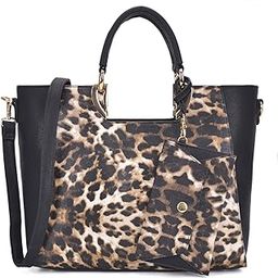 Designer Tote Satchel Top Handle Shoulder Bag Two Tone Purse Handbag w/ Bonus Coin Purse/Phone Case-picture-48