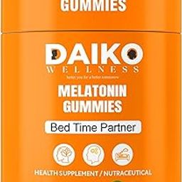 Daiko Wellness Melatonin 5Mg Sleep Gummies for Men & Women | With Ashwagandha, Valerian Root, Chamomile & Magnesium | Natural, Non-Habit Forming Sleep Aid | Reduces Stress, Improves Sleep Quality & Supports Restful Sleep | 30 Flavoured Gummies-18