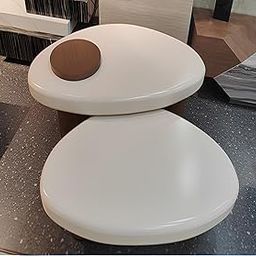 Modern Bunching Coffee Table Set – High Gloss Finish |Walnut Veneer |Living Room Center Table-image-46