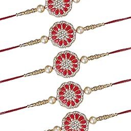 Floral Stone Rakhi Set (combo_5)-image-35