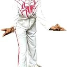 Men's Cotton Spiderman Full Zipped Hoodies Trendy and Comfortable (White & Red)-picture-32
