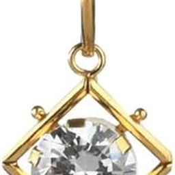 14k Hallmark Gold Square Pendant Modern Design Yellow Gold for Girls & Women Economical Beautiful Lightweight for Wedding, Birthday, Corporate Gift-image-60