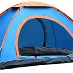 SELOME 4-Person Dome Camping Tent – Water-Resistant Polyester Tent with Back Window & Floor | Lightweight, Easy Setup Tent for Hiking, Trekking, Outdoor Adventures (Multicolour)-image-90
