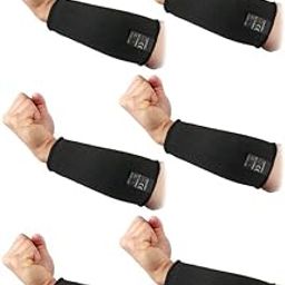 3 Pairs Protective Arm Sleeves, Cut Resistant Sleeve Arm Protectors Anti Abrasion Safety Armband for Garden Kitchen Work-2