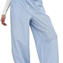 Women Pajama Pants | 100% Cotton | Elastic Waistband | Loose Fit | Summer Lounge Pajamas | Relaxed Nightwear | Comfortable Sleepwear | Casual Cotton Lowers-image-96