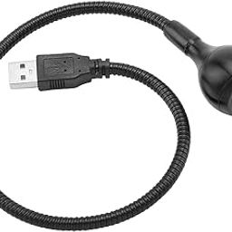 LED Flexible Desk USB Light, USB Lamp Claptop Light Reading Light with USB LED Light for Home(Black, Warm White)-image-29