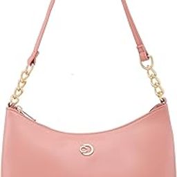 Perline Handbag, Blush-Medium | Stylish Solid Designed Handbag for Women with Spacious Compartment | Secure Top Zip | Perfect for Casual/Party & Daily Outings-image-20