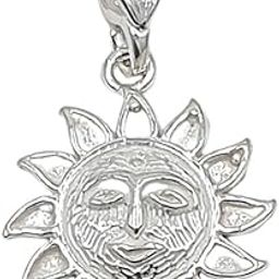 Pure Silver Hand Made Sun Face Charm Pendant Locket Round Shape (Chandi Sun Locket)-image-51