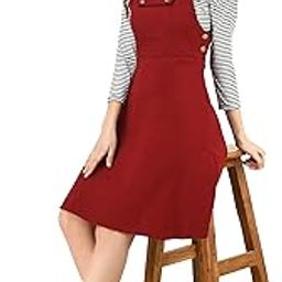 Womens Cotton Blend Solid Knee Length Dungaree-picture-17