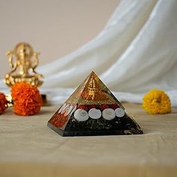 Astrotalk Lakshmi Yantra Pyramid | Pyrite Stone Infused Vastu Pyramid for Wealth & Prosperity | Vastu Decorative Items for Home & Office | Attracts Abundance & Positive Energy-image-10